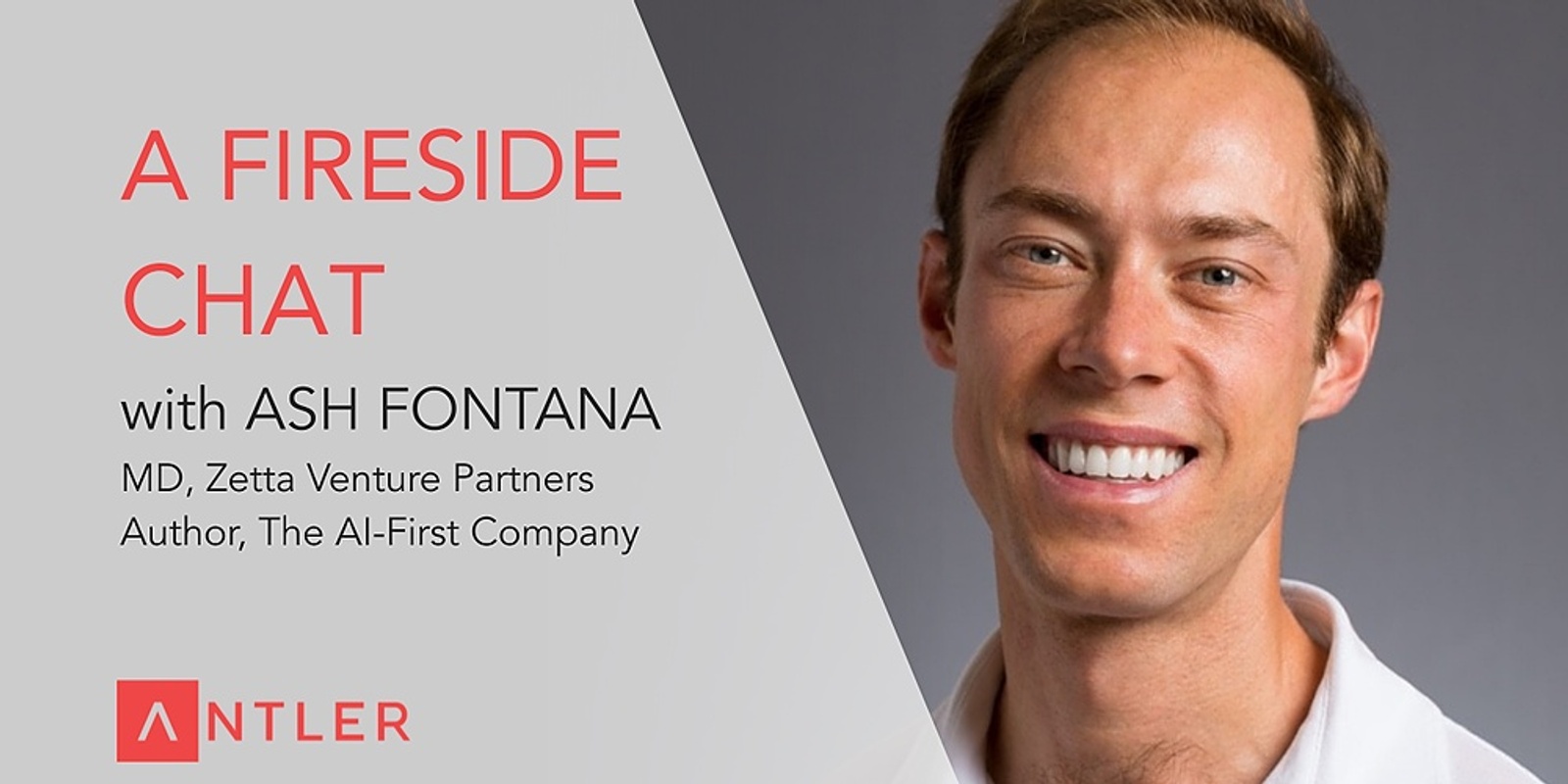 Banner image for Antler fireside chat with Ash Fontana