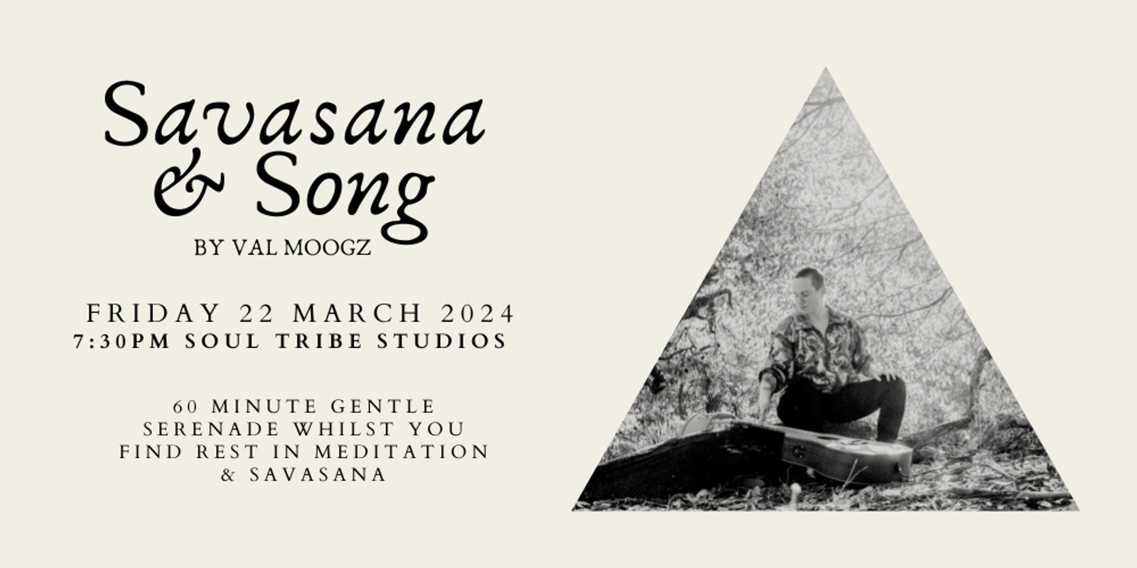 Banner image for Savasana & Song by Val Moogz