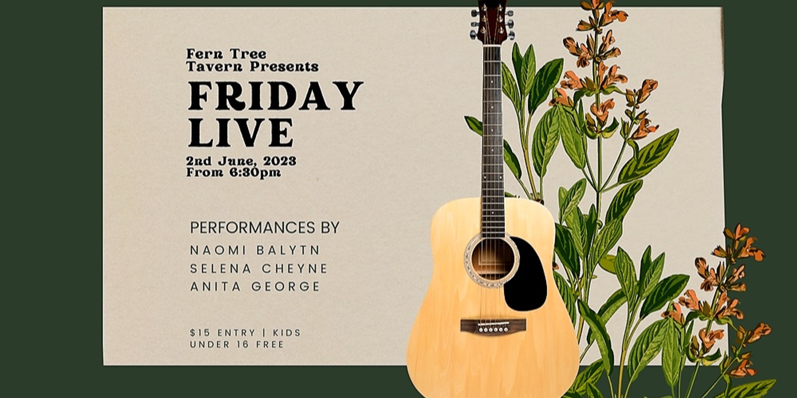 Banner image for Friday Live at Fern Tree Tavern
