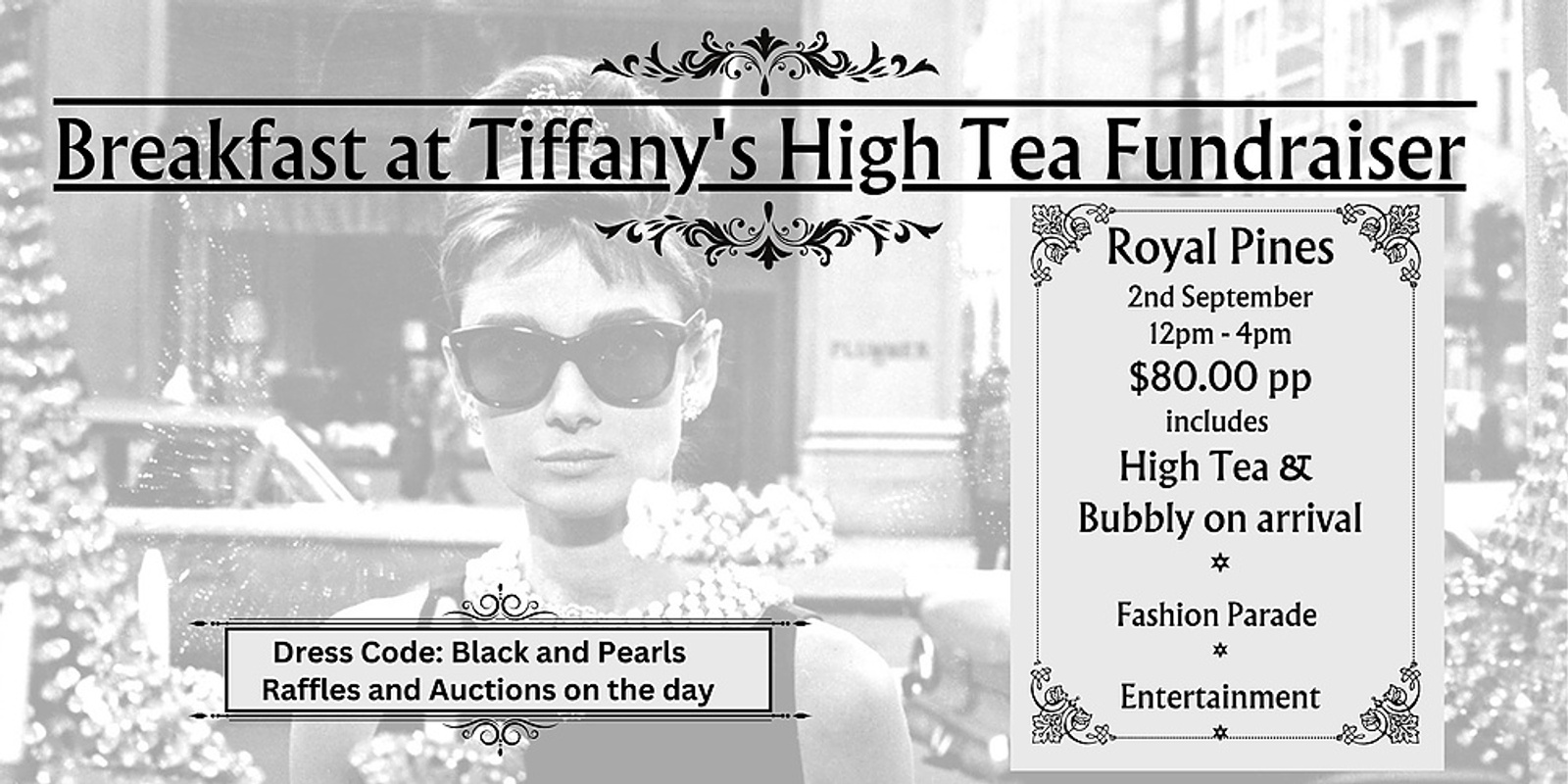 Banner image for Breakfast at Tiffany's High Tea Fundraiser