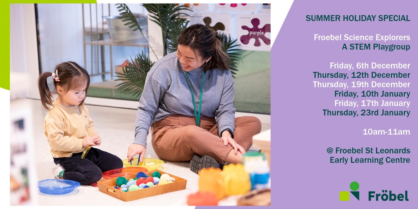 Banner image for Froebel Science Explorers: A STEM playgroup