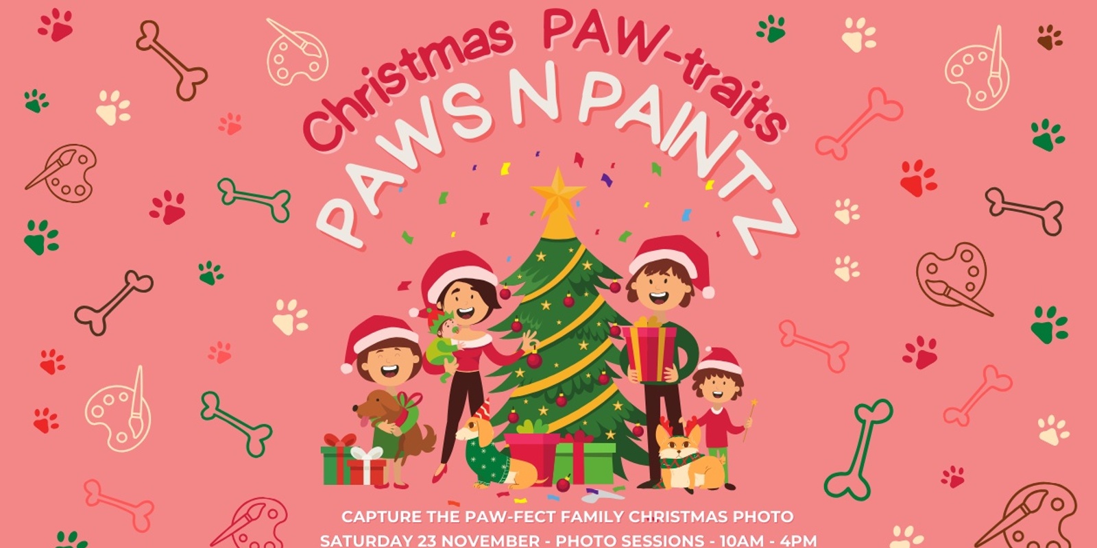 Banner image for Paws n Paintz - Christmas PAWtraits Annandale 