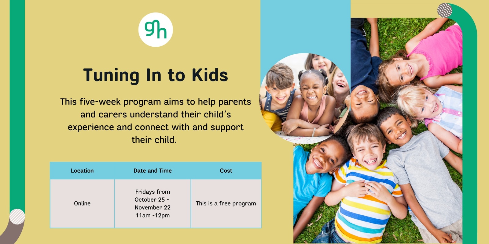 Banner image for Tuning in to Kids (online)