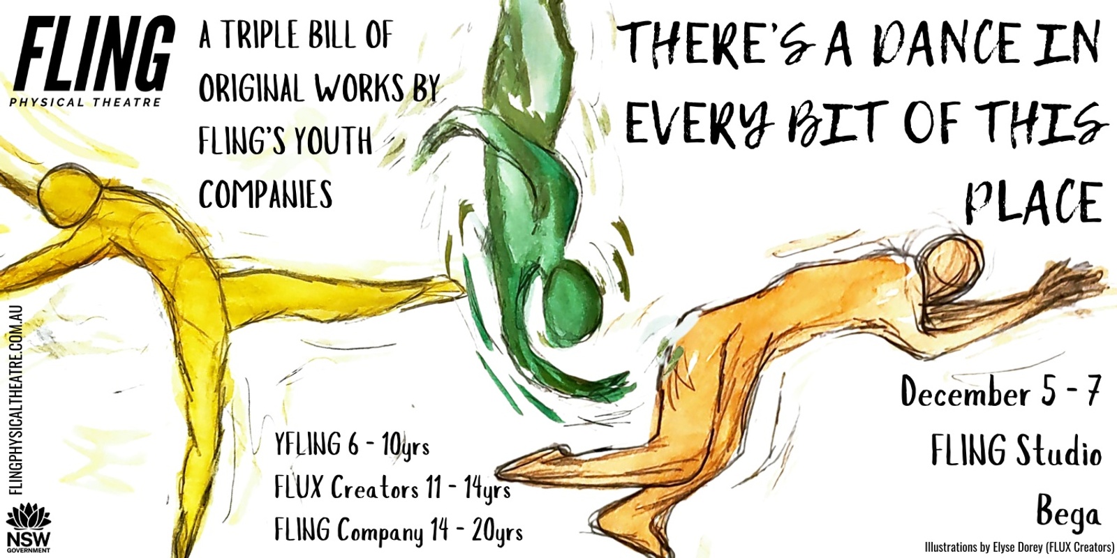 Banner image for THERE'S A DANCE IN EVERY BIT OF THIS PLACE - A triple bill of new works by FLING's three youth companies