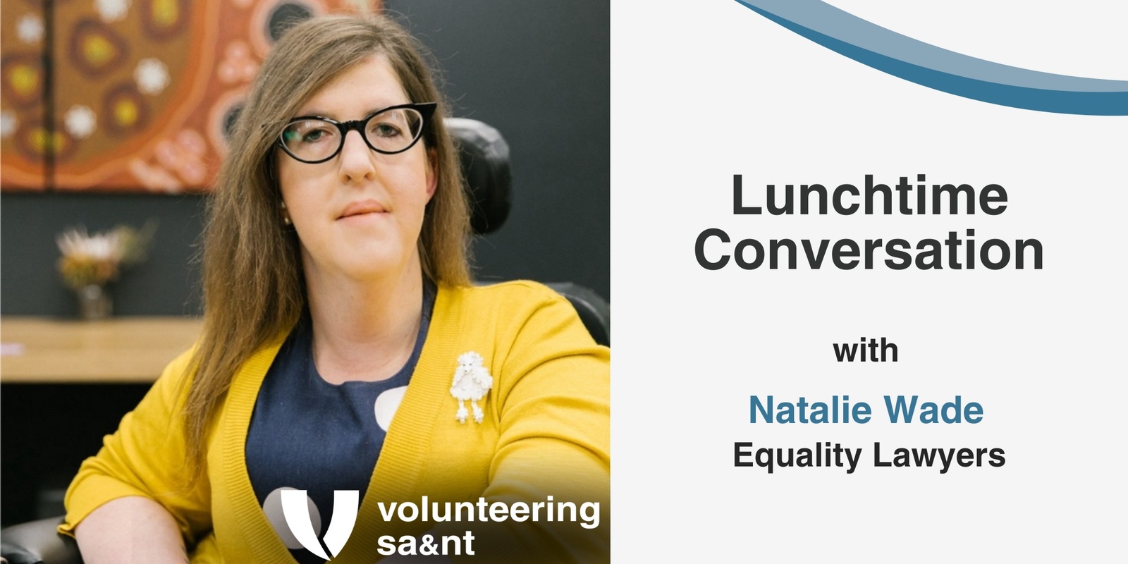 Banner image for Lunchtime conversation: Volunteering and Human Rights