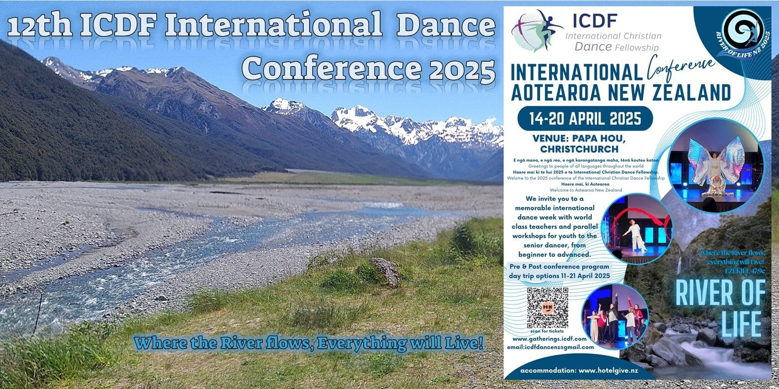 Banner image for 12th ICDF International Christian Dance Fellowship Conference 2025 Aotearoa New Zealand