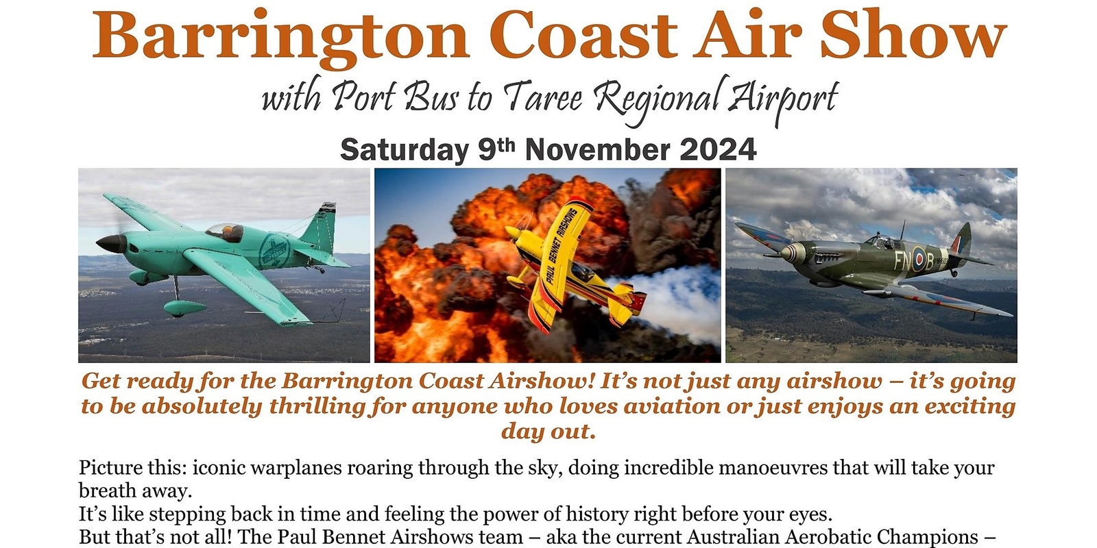 Banner image for Barrington Coast Air Show