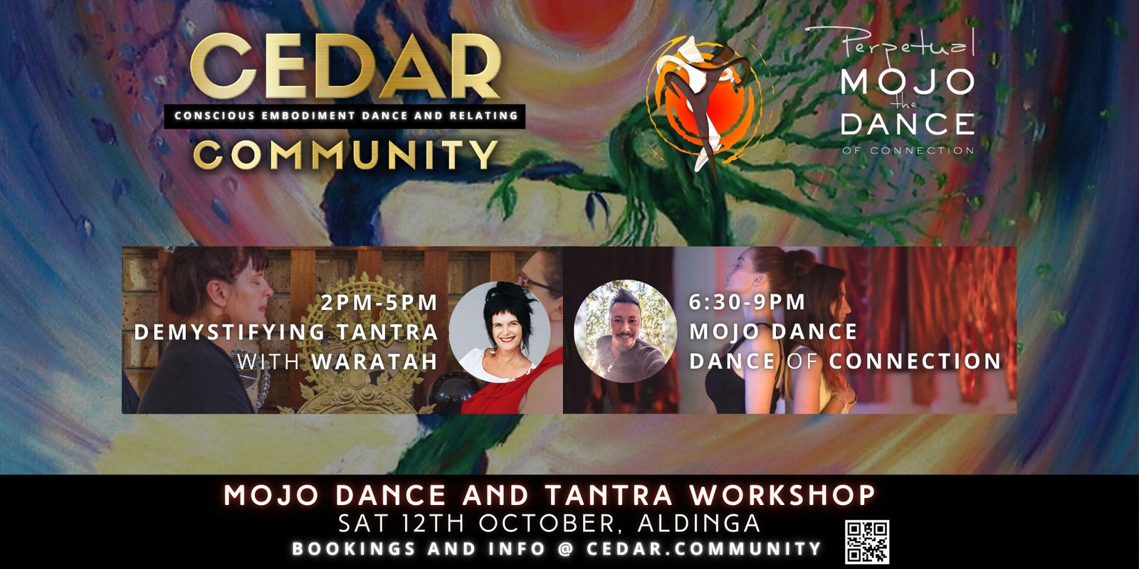 Banner image for MOJO Dance - The Dance of Connection & Workshop (Aldinga, 12 OCT 2024)