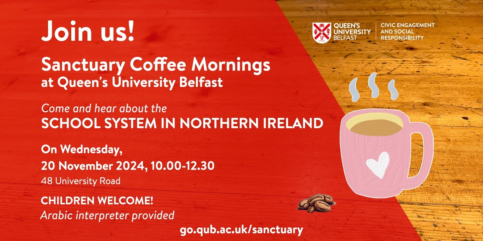 Banner image for Sanctuary Coffee Morning: the NI School System