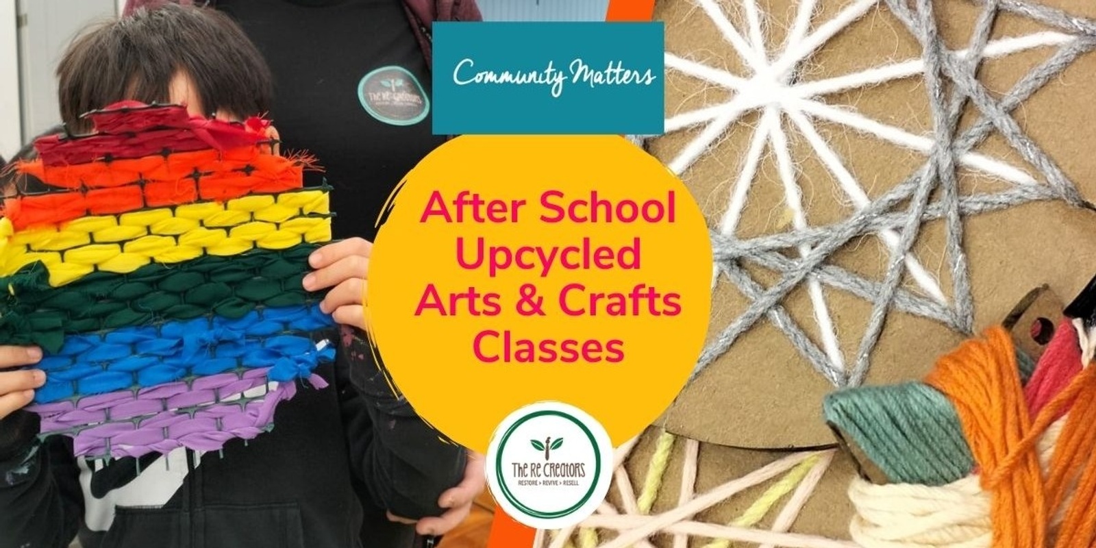 Banner image for Upcycled Arts and Crafts (After School Class) Te Atatu South Community Centre, Term 2 (10 weeks), Thursdays, 2 May - 4 July 2024 , 3.15pm - 5.15pm