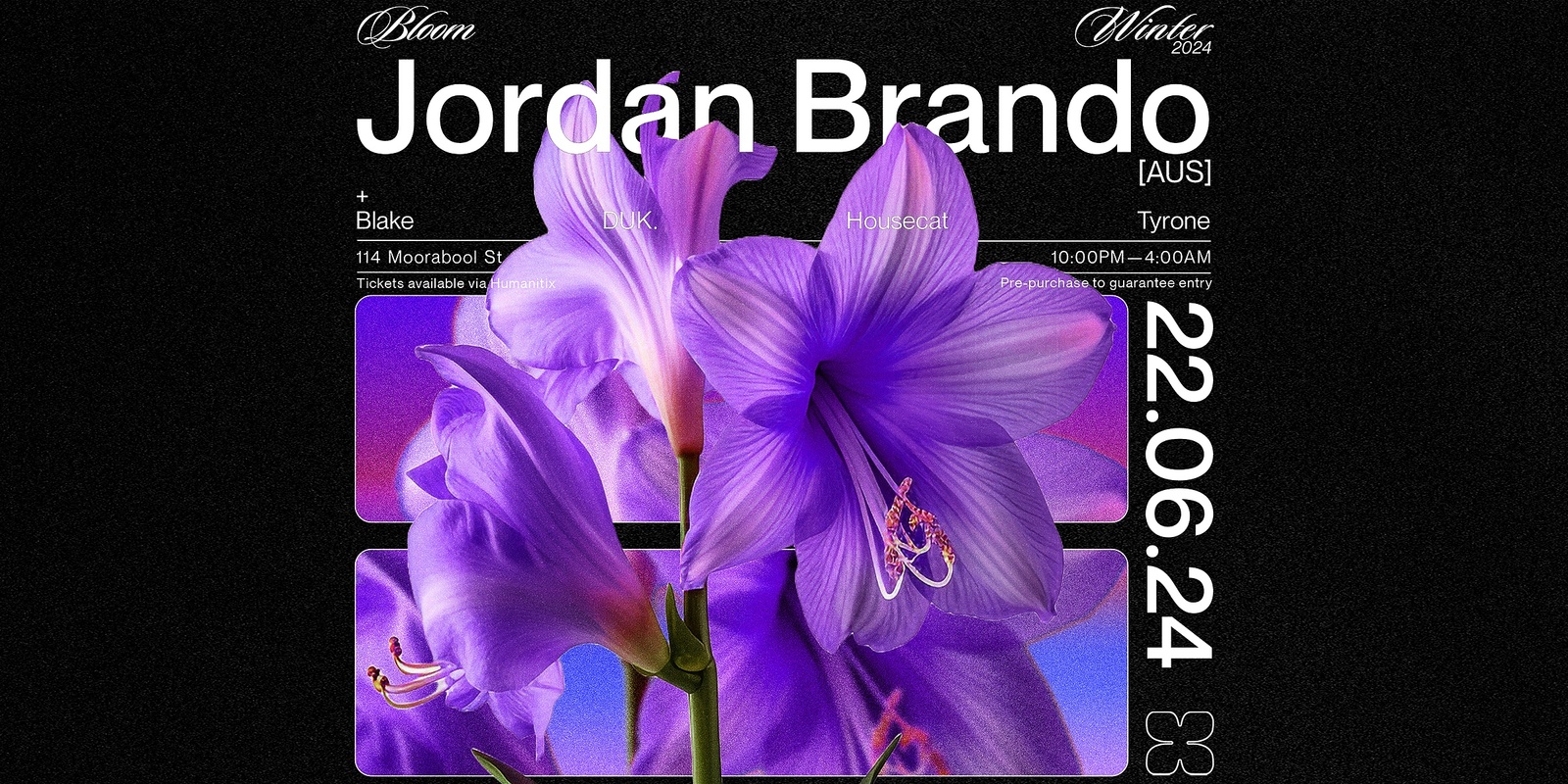 Banner image for Bloom ▬ Jordan Brando [AUS]