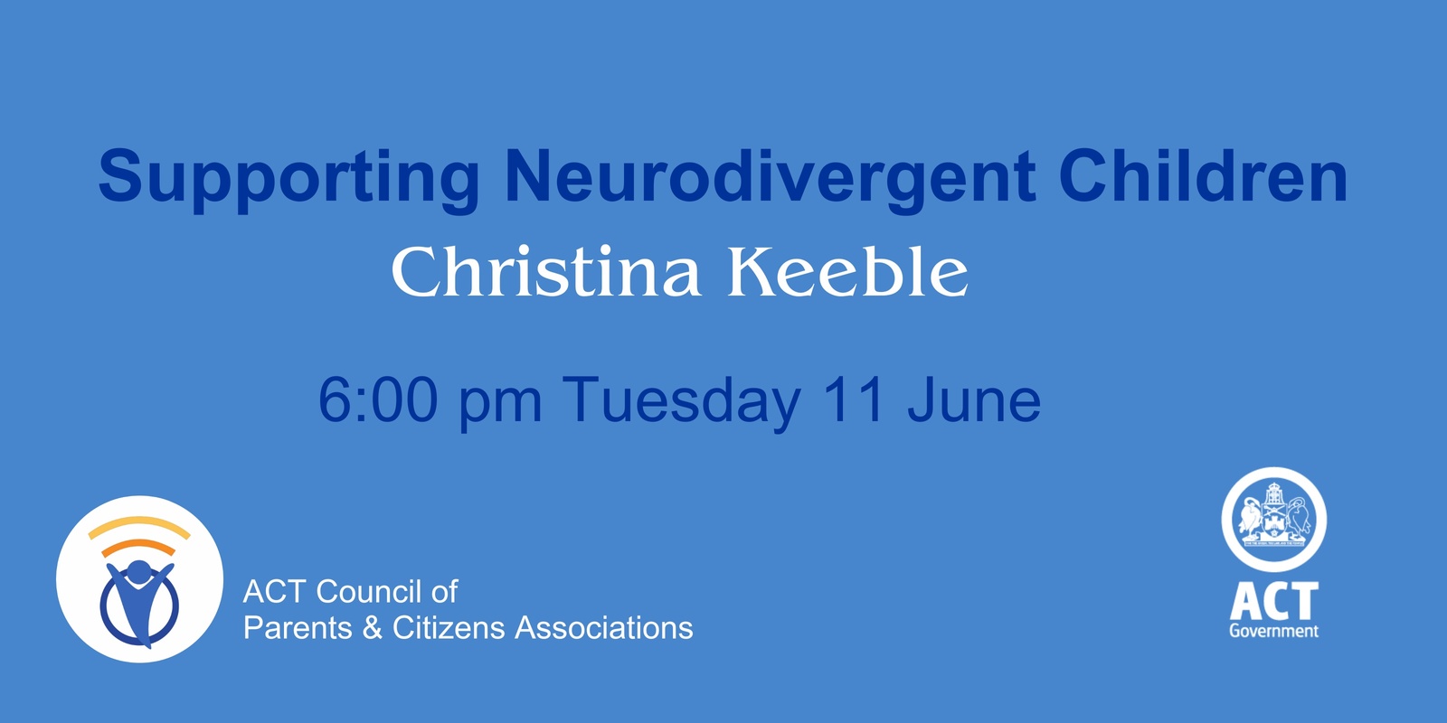 Banner image for P&C Council & Education Directorate present - Christina Keeble - Evening Session