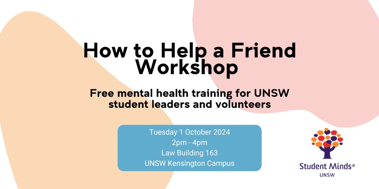 Banner image for MHM 2024: How to Help a Friend (Student Workshop)