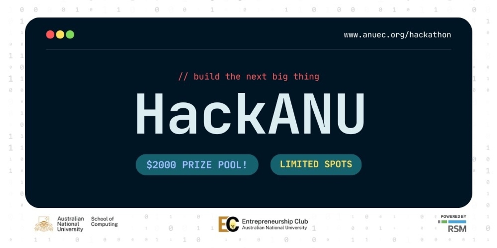 Banner image for HackANU 2024