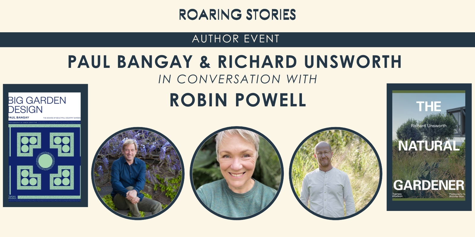 Banner image for Paul Bangay & Richard Unsworth in conversation with Robin Powell