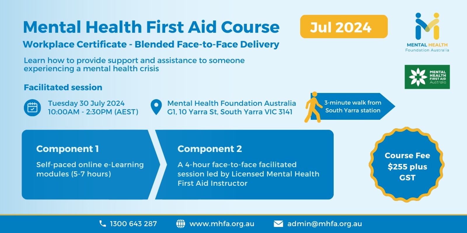Banner image for Blended Face-to-Face Mental Health First Aid Course - July 2024