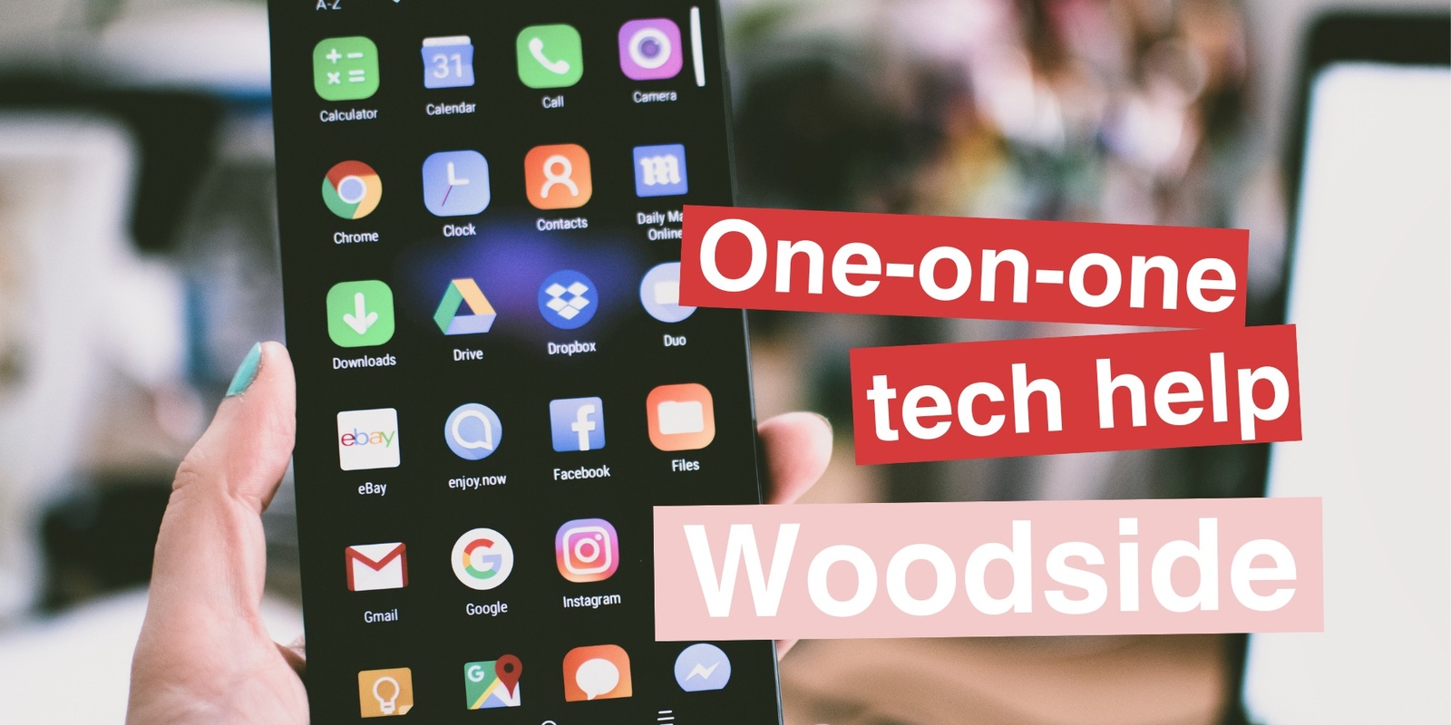 Banner image for Tech Help one-on-one (Woodside) 