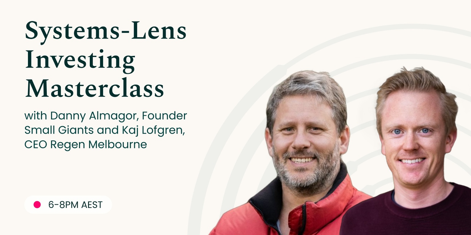 Banner image for Masterclass: Systems-Lens Investing 