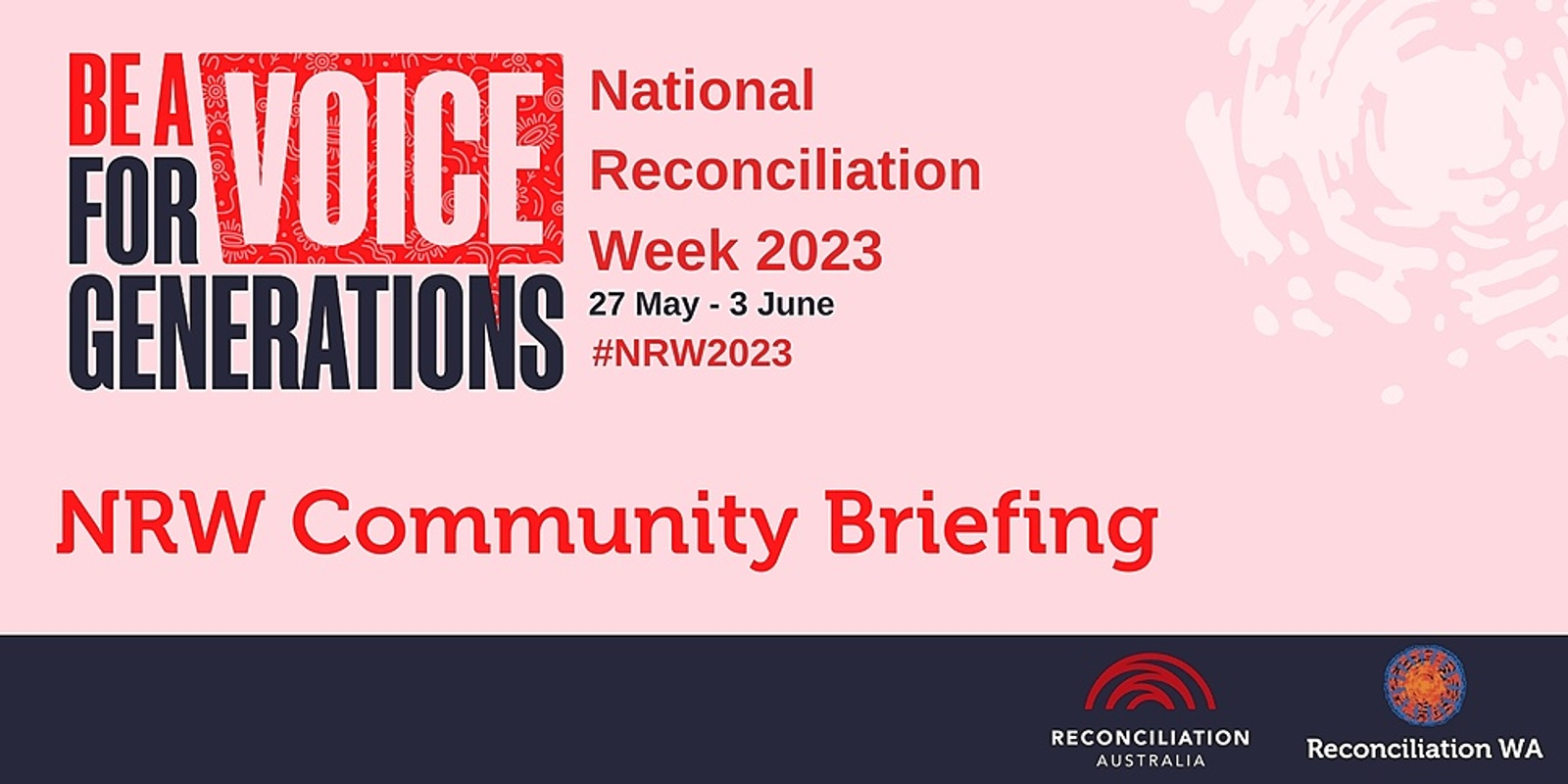 Banner image for National Reconciliation Week Community Briefing | 21 March