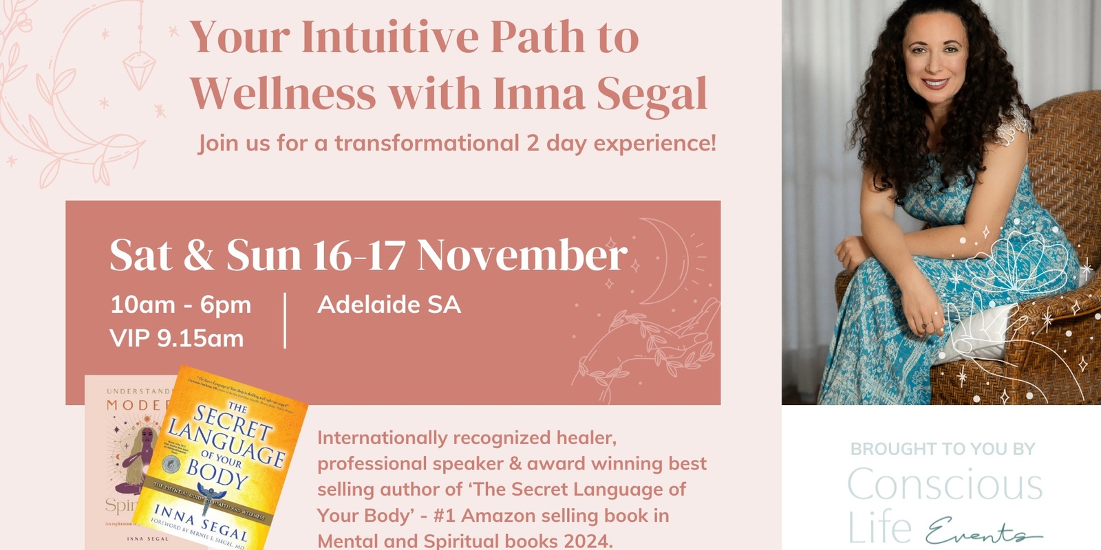 Banner image for Your Intuitive Path to Wellness-With Inna Segal ADELAIDE