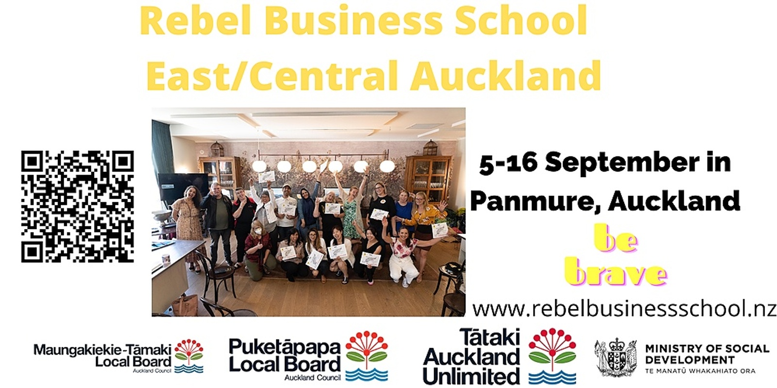 Banner image for Rebel Business School, East/Central Auckland 2022