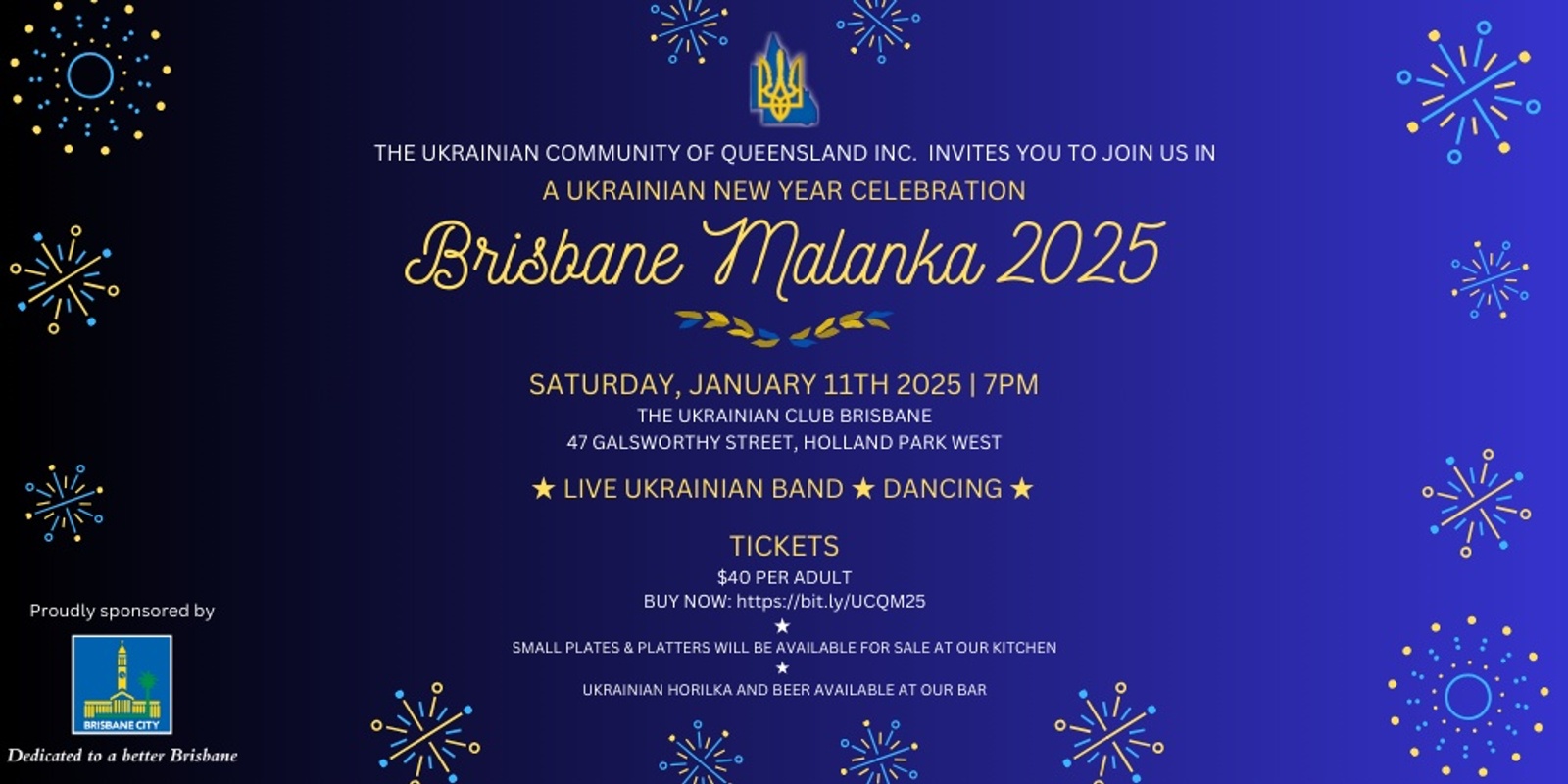 Banner image for Brisbane Malanka 2025: A Ukrainian New Year Celebration