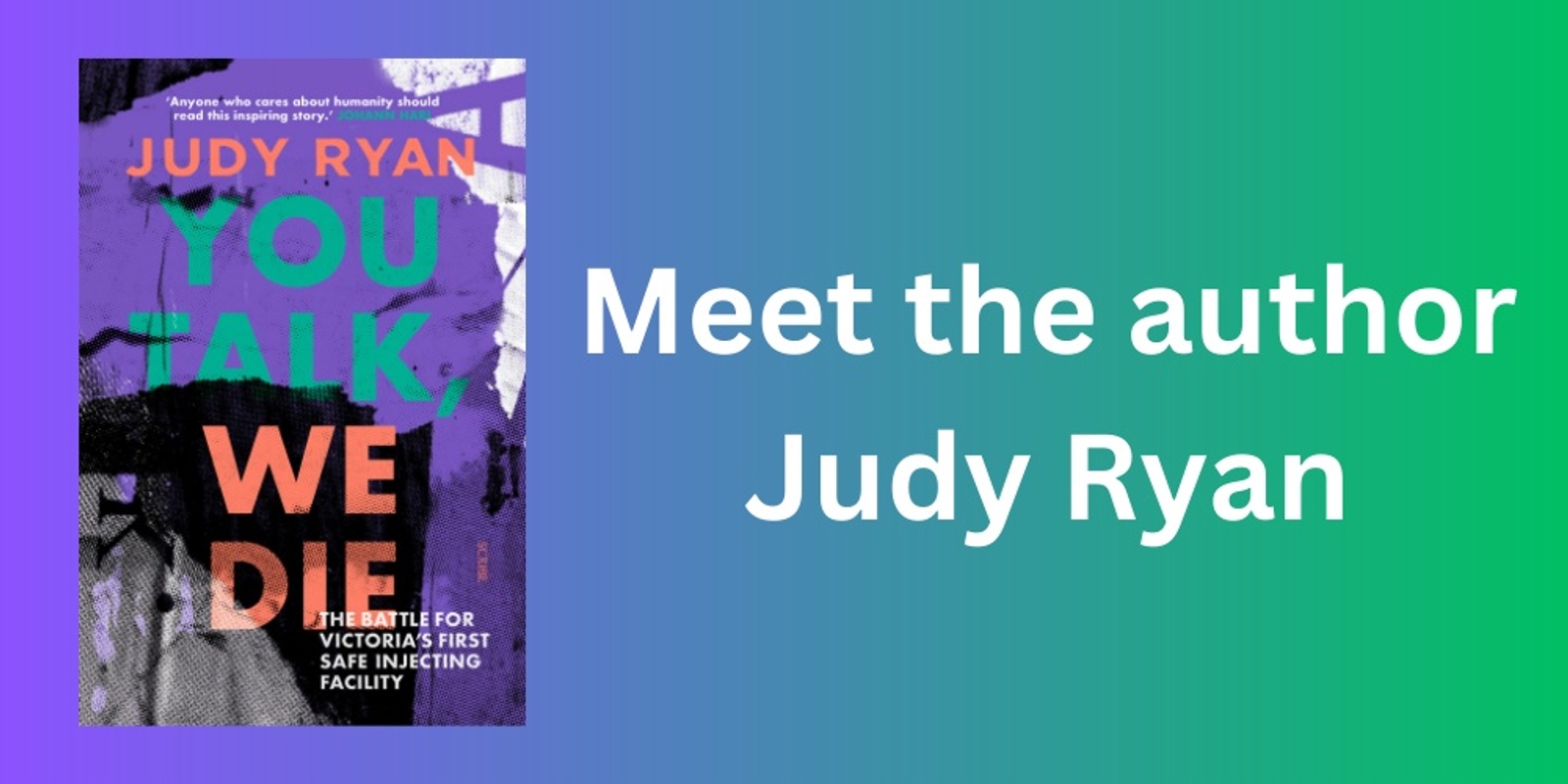 Banner image for Meet the author - Judy Ryan