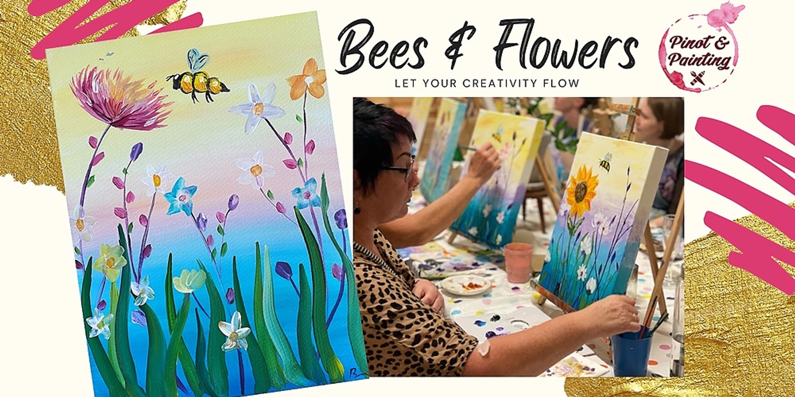 Banner image for Bees and Flowers - Social Art @ Maylands Studio 