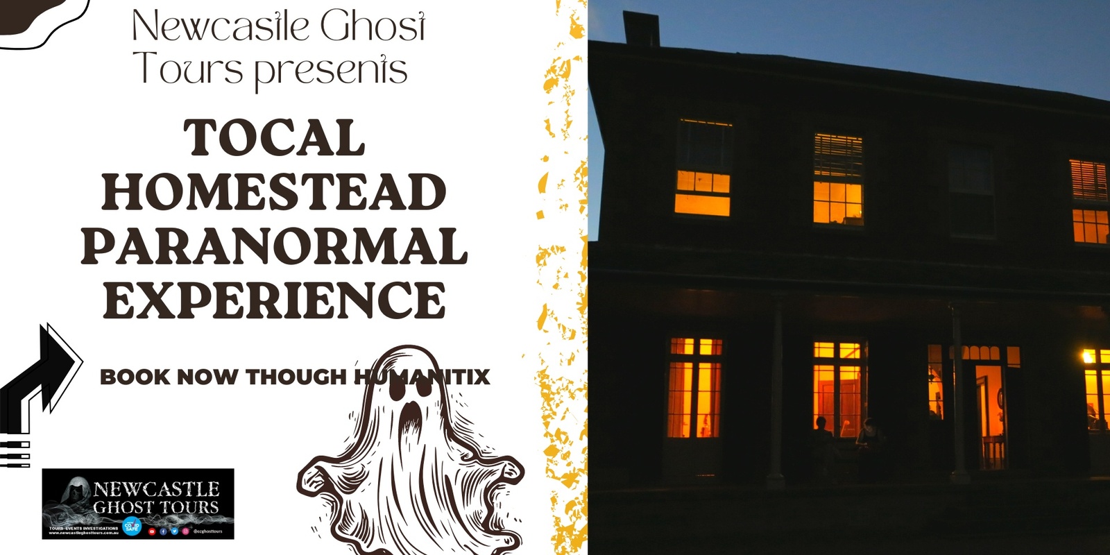 Banner image for Tocal Homestead Paranormal Experience December 7th 2024