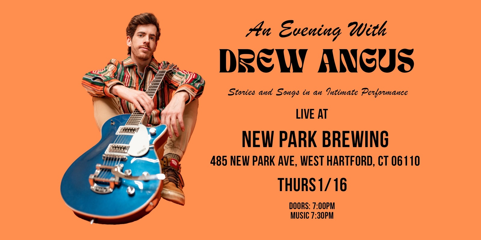 Banner image for An Evening With Drew Angus in West Hartford, CT!