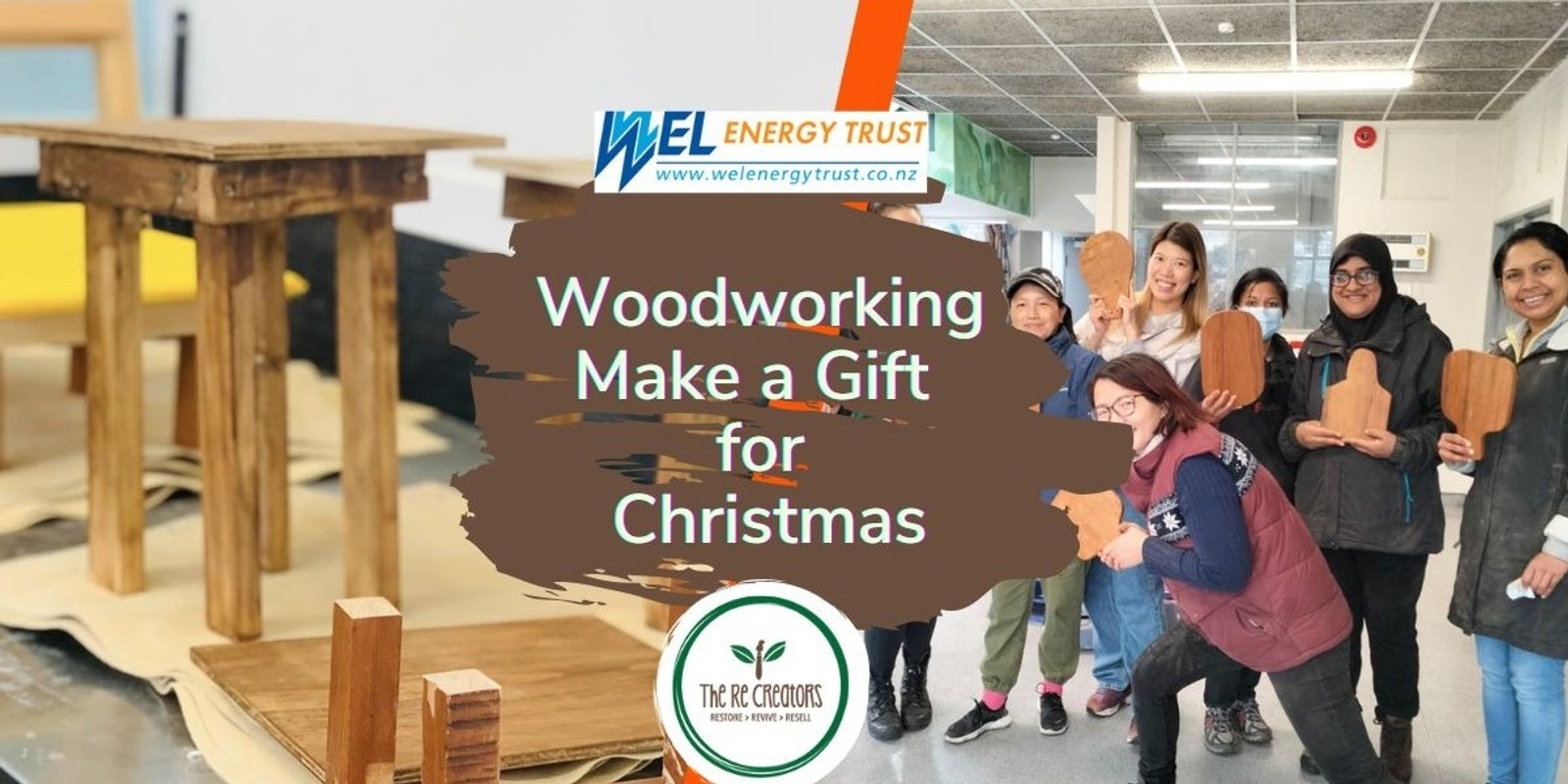 Banner image for Woodworking - Make a Gift for Christmas, Go Eco, Friday, 8 December, 6.00pm- 9.00pm 