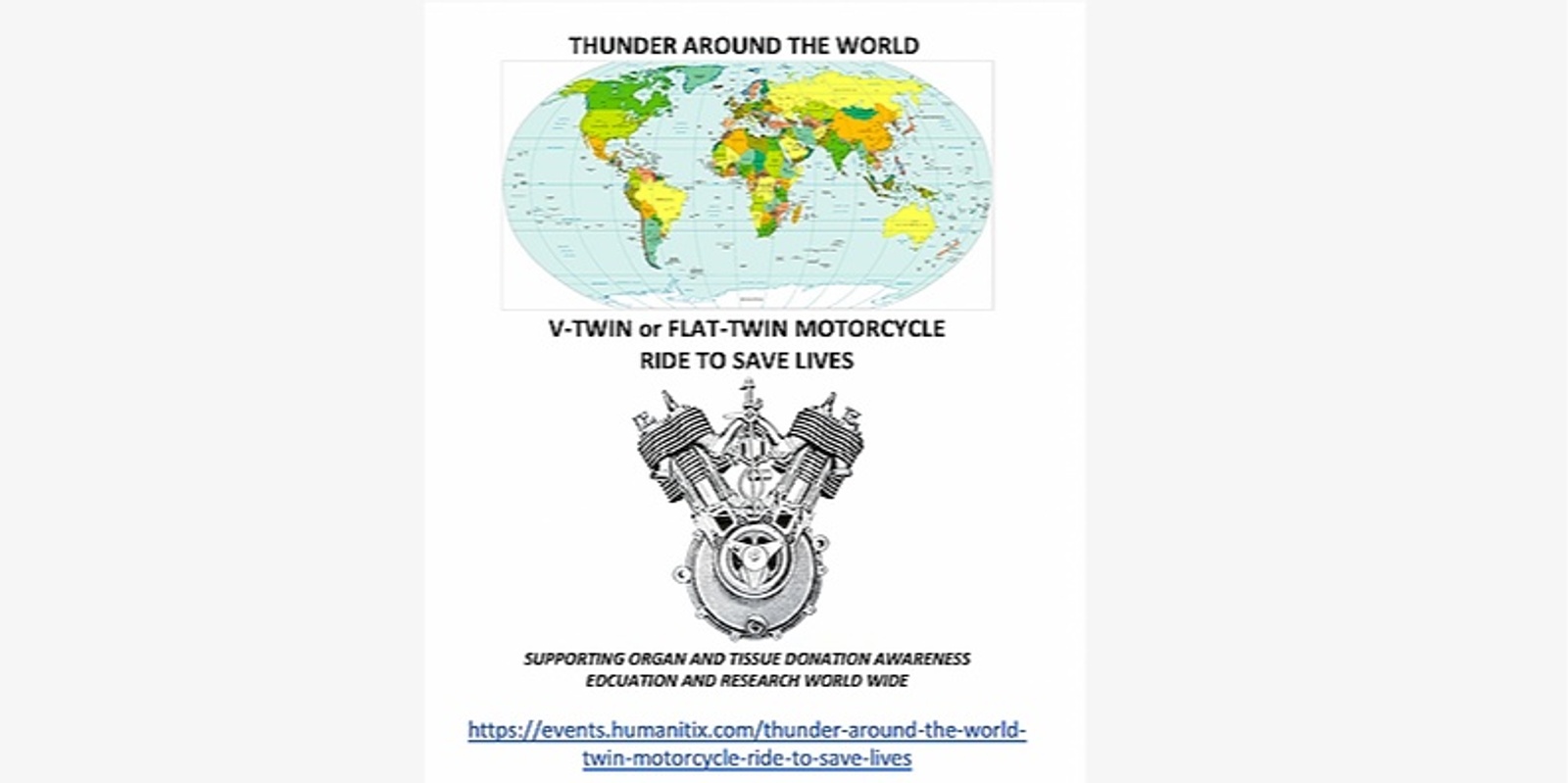 Banner image for Thunder Around The World V-TWIN Motorcycle Ride to Save Lives 