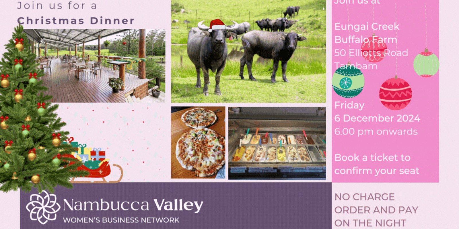 Banner image for DECEMBER 2024 NAMBUCCA VALLEY WOMEN'S BUSINESS NETWORK CHRISTMAS DINNER