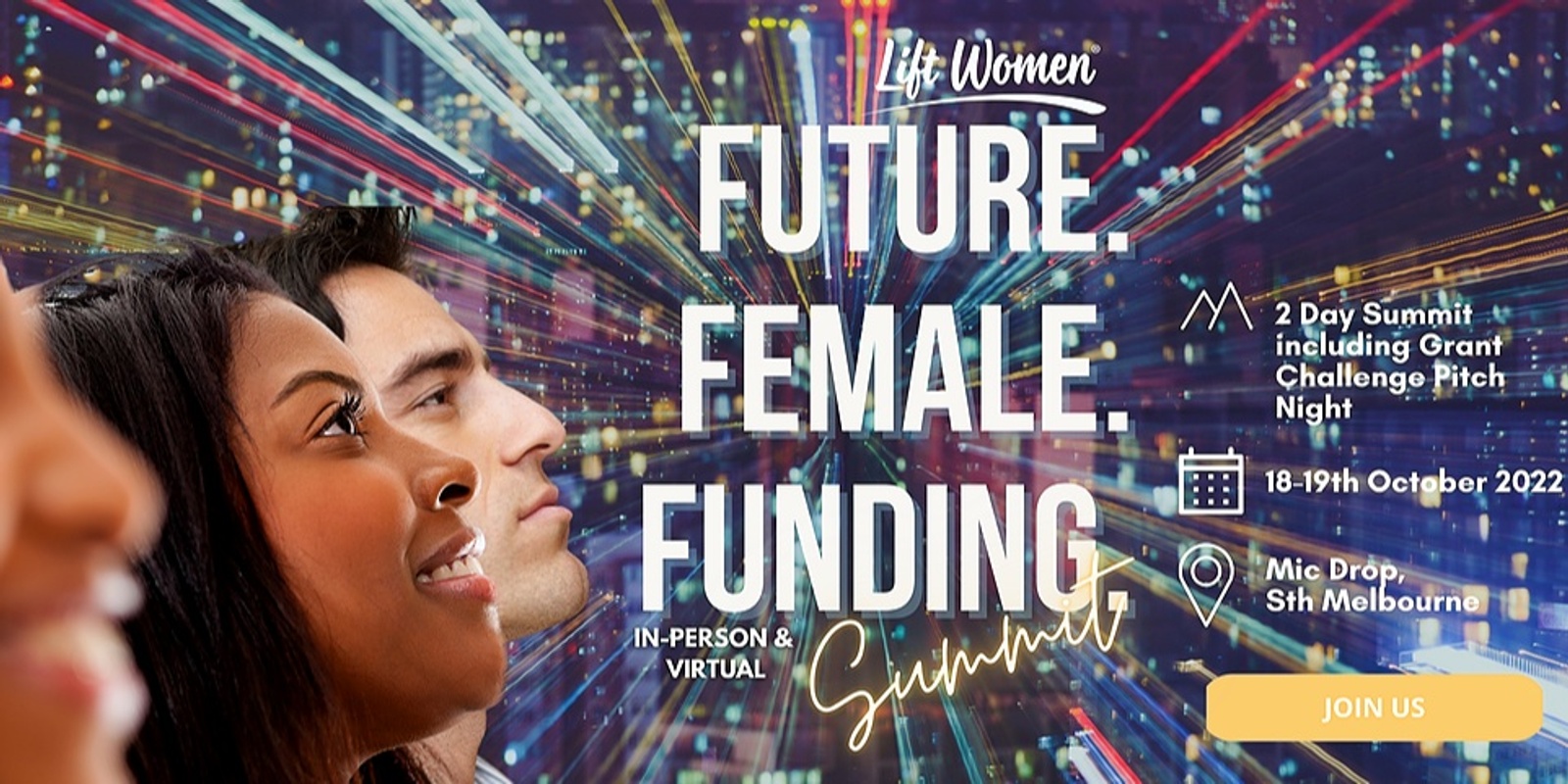 Banner image for Future. Female. Funding Summit by Lift Women