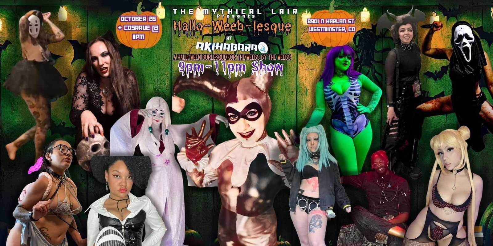 Banner image for The Mythical Lair Presents Hallo-Weeb-Lesque Later Showing 9pm-11pm