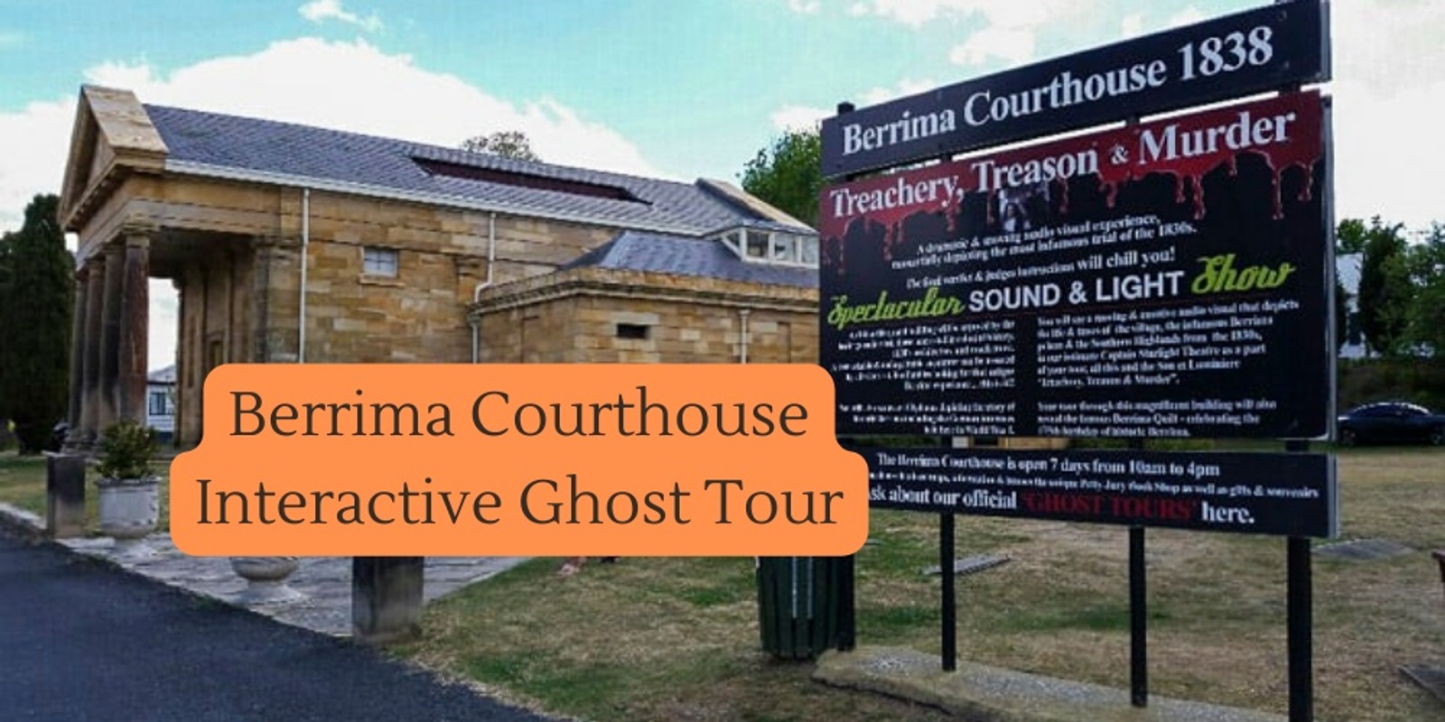 Banner image for Berrima Courthouse Interactive Ghost Tour - 1/7/22