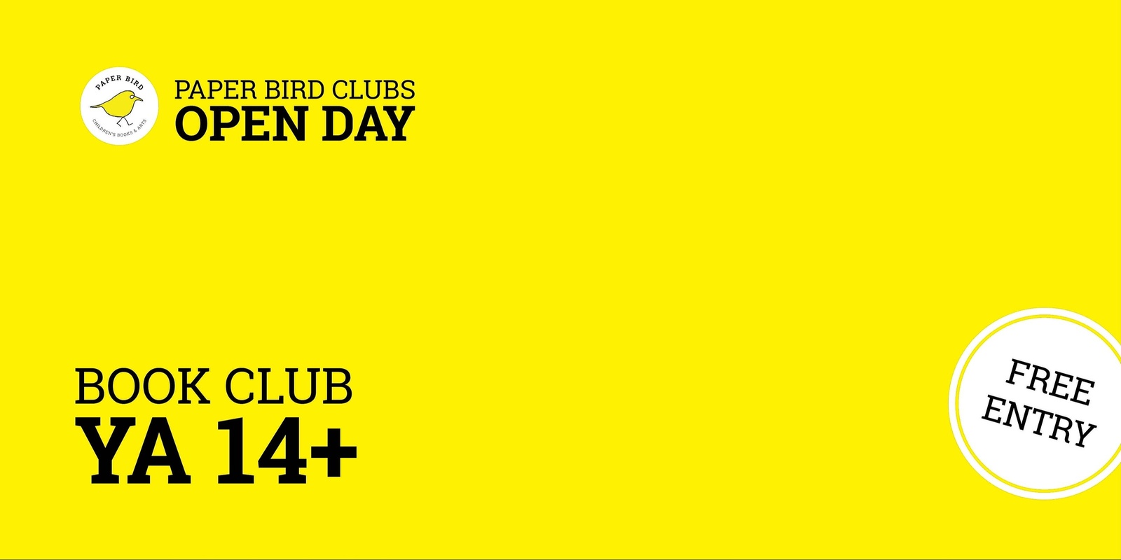 Banner image for Open Day: Young Adult 14+ Book Club