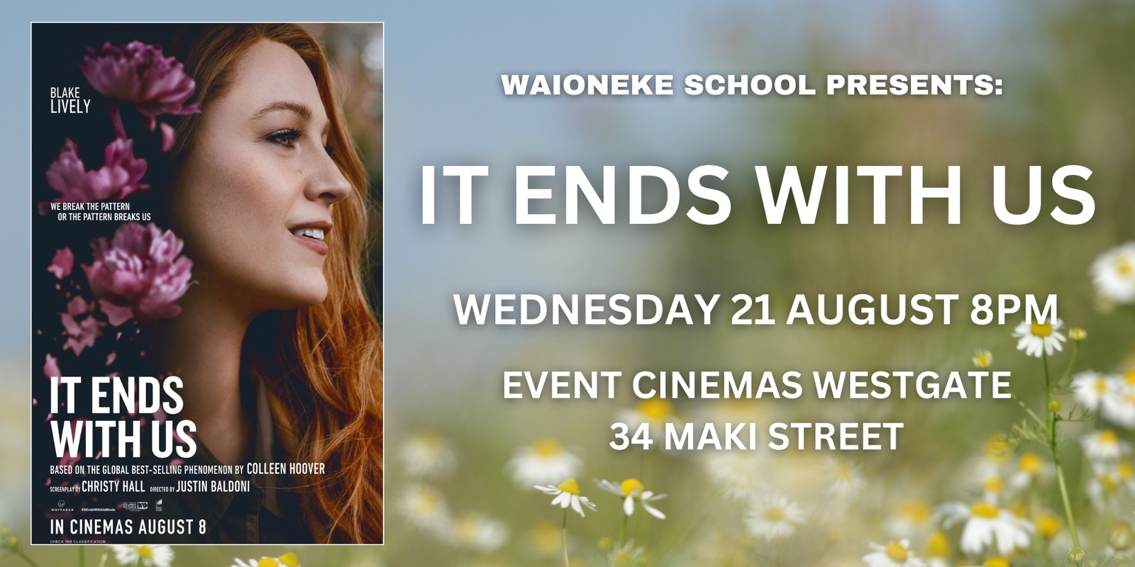 Banner image for It Ends With Us - Film Screening Hosted by Waioneke School