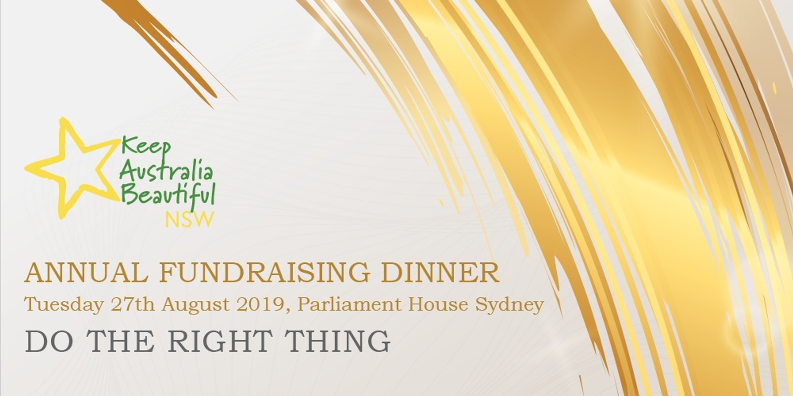 Banner image for Keep Australia Beautiful NSW Annual Fundraising Dinner