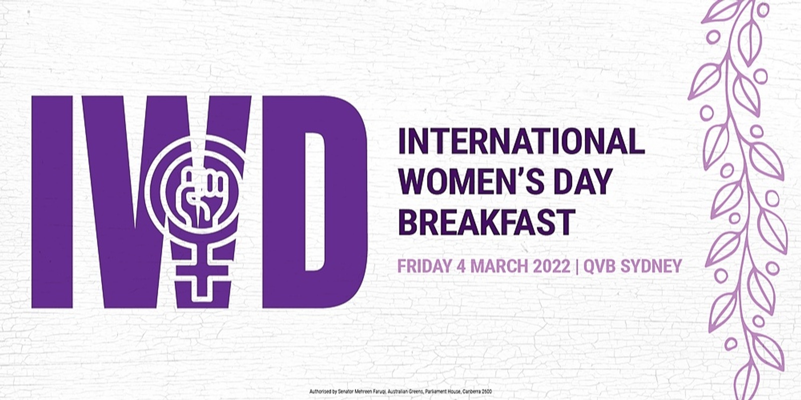 Banner image for International Women's Day Breakfast 2022