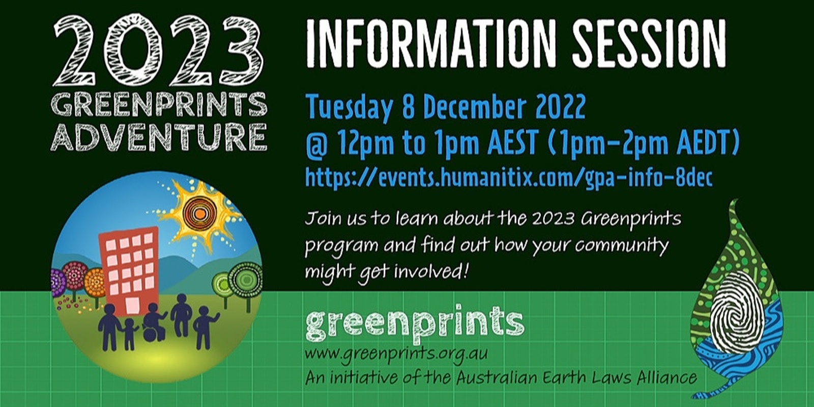 Banner image for ** TO BE RESCHEDULED ** 2023 Greenprints Adventure - Information Session - 8 December/