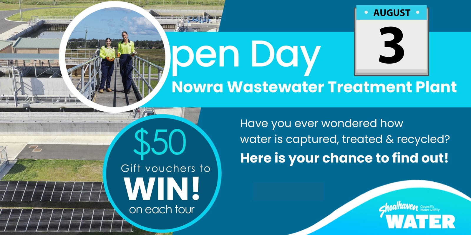 Banner image for Nowra Wastewater Treatment Plant Open Day