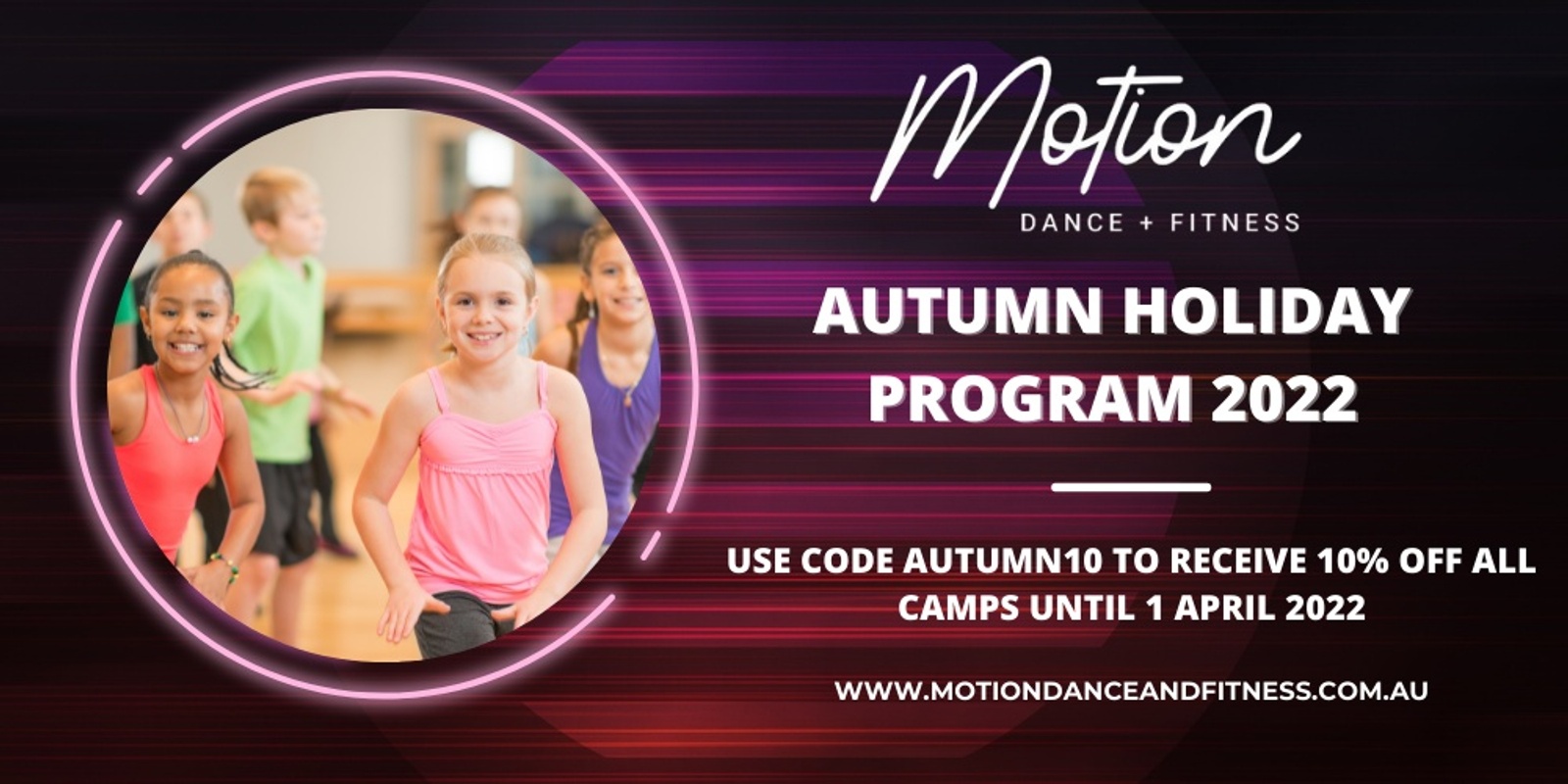 Banner image for Motion Dance & Fitness Autumn Holiday Workshops 2022