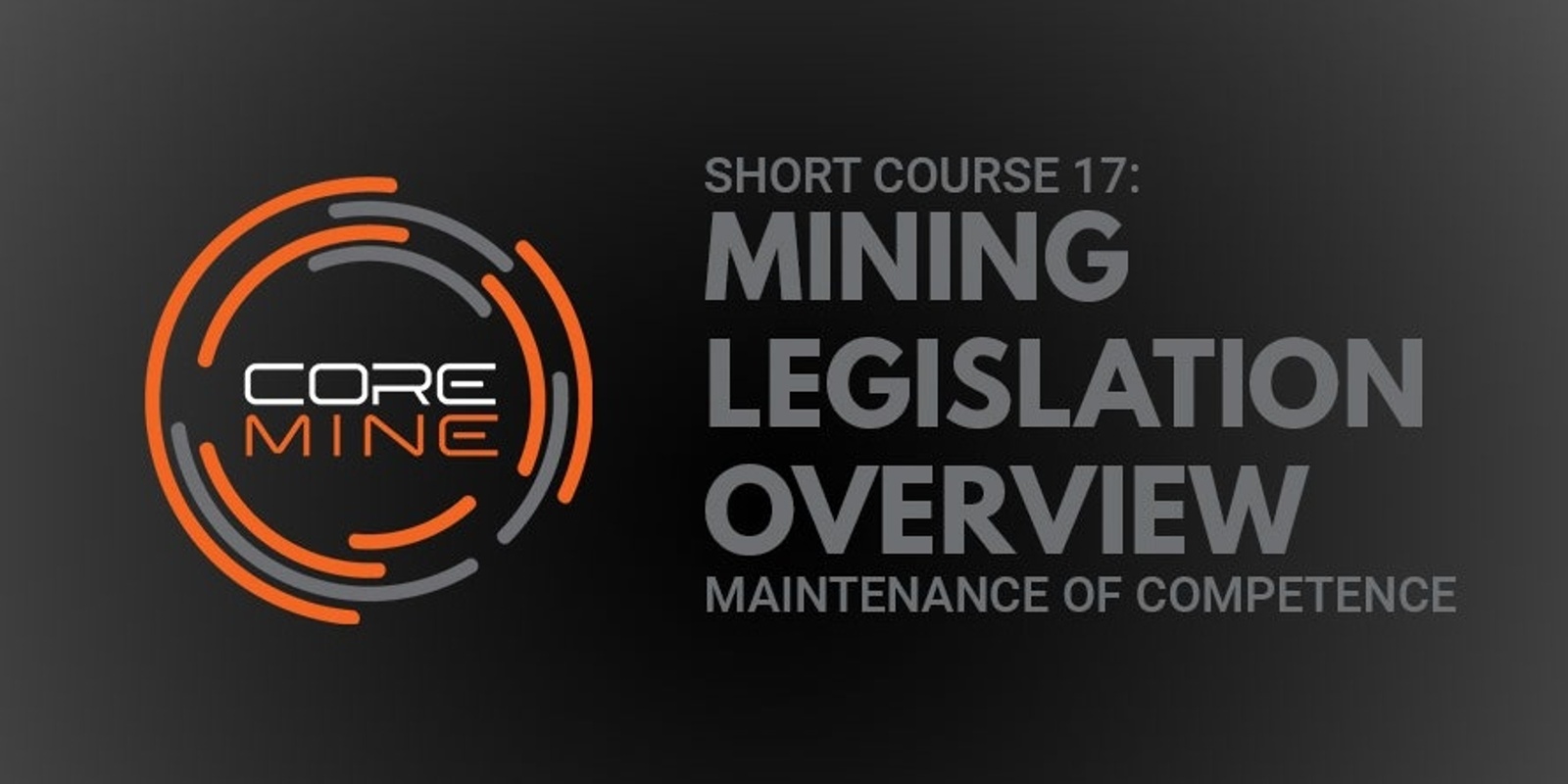 Banner image for MOC Course: Mining Legislation Overview