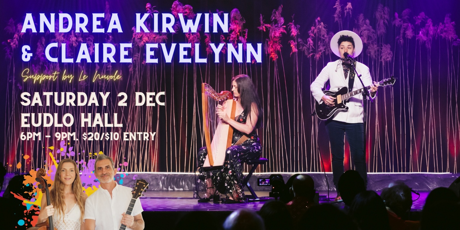 Banner image for Andrea Kirwin and Claire Evelynn Live at Eudlo Hall