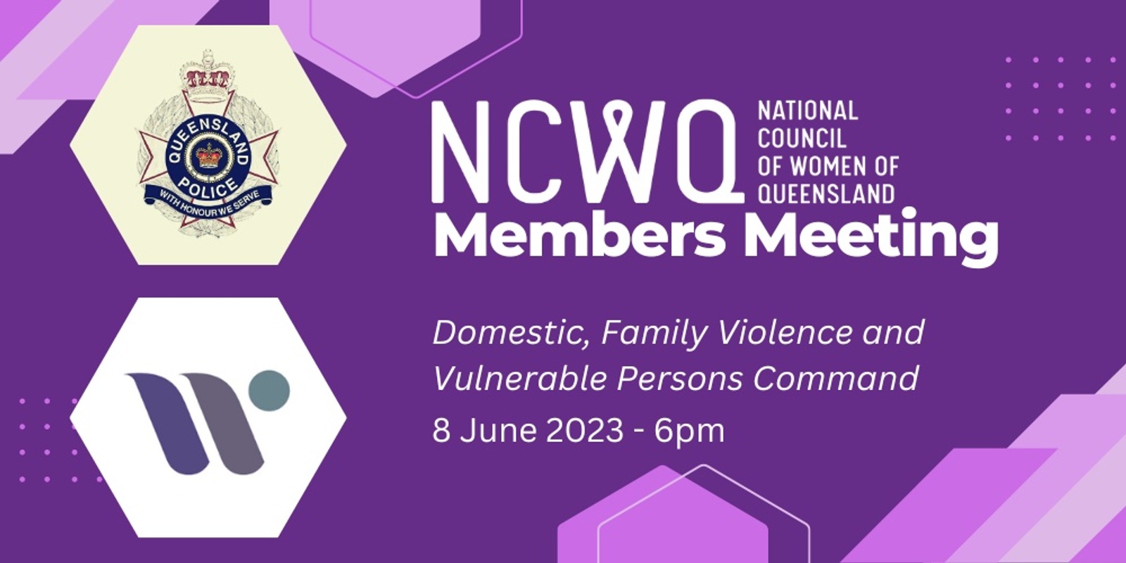 Banner image for NCWQ Members Meeting - June 8th