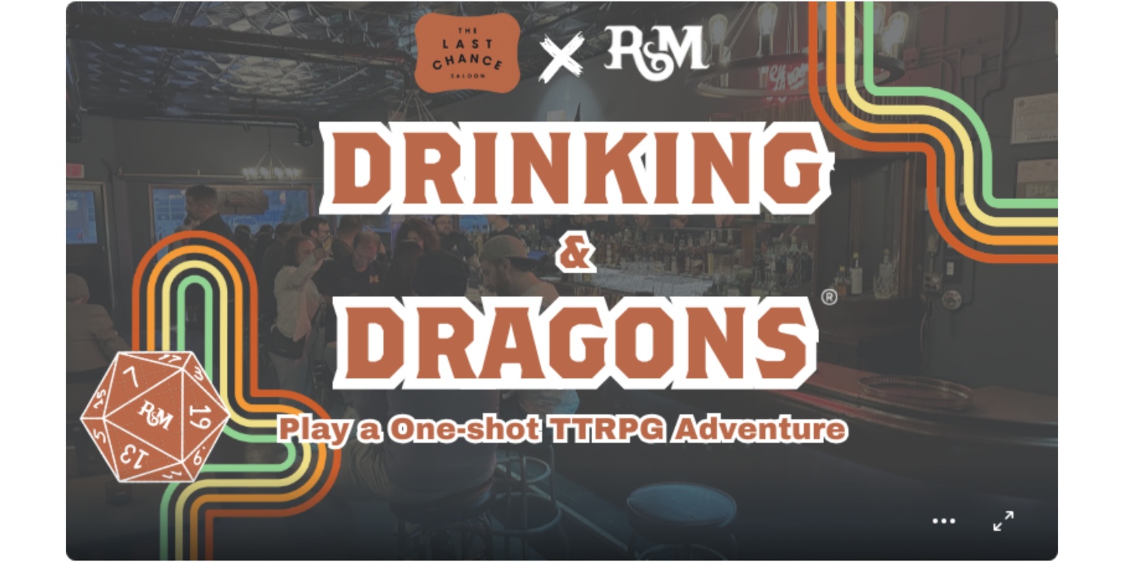 Banner image for Drinking & Dragons at Last Chance Saloon Detroit