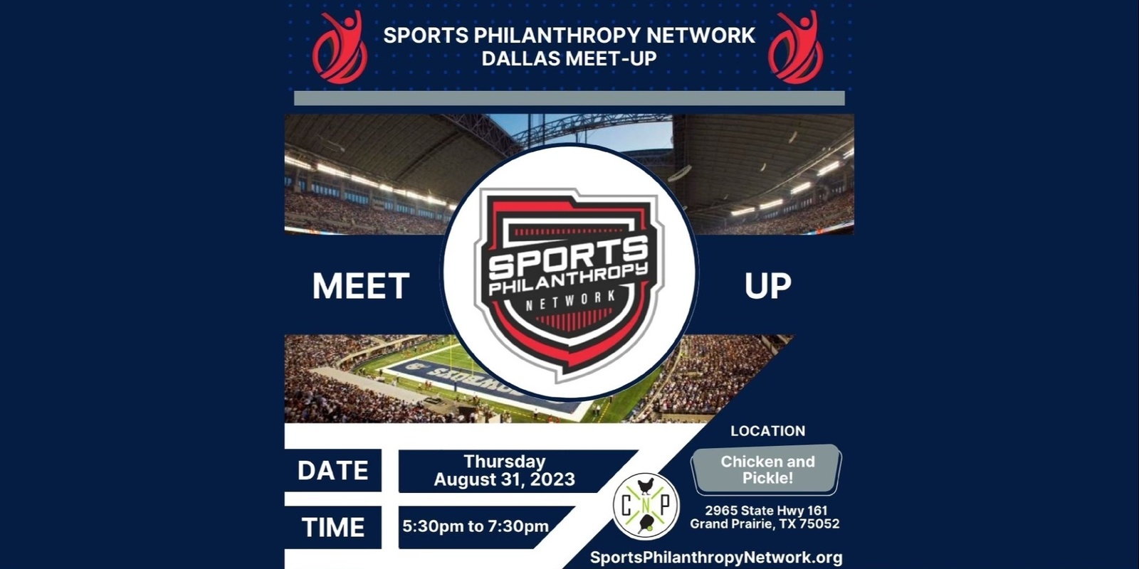 Banner image for Sports Philanthropy Network Dallas Meet Up (8-31-23)