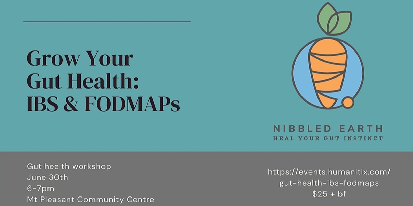 Banner image for Grow Your Gut Health: Irritable Bowel Syndrome & FODMAPS