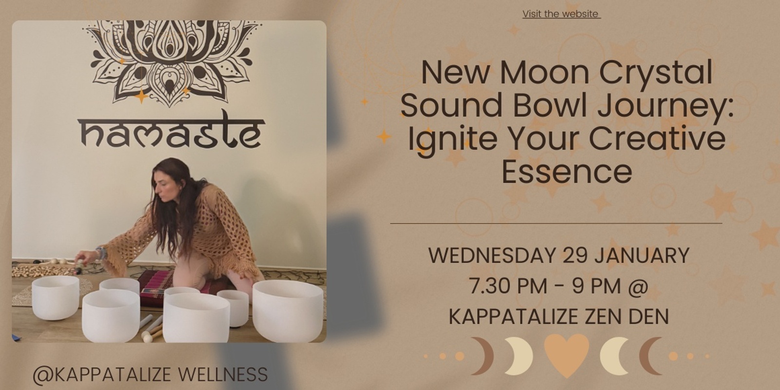 Banner image for New Moon Crystal Sound Bowl Journey: Ignite Your Creative Essence